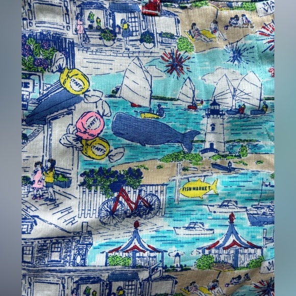 Vineyard Vines Women’s Edgartown Print Scene 4” Inseam Shorts-Size 14 - Picture 5 of 6